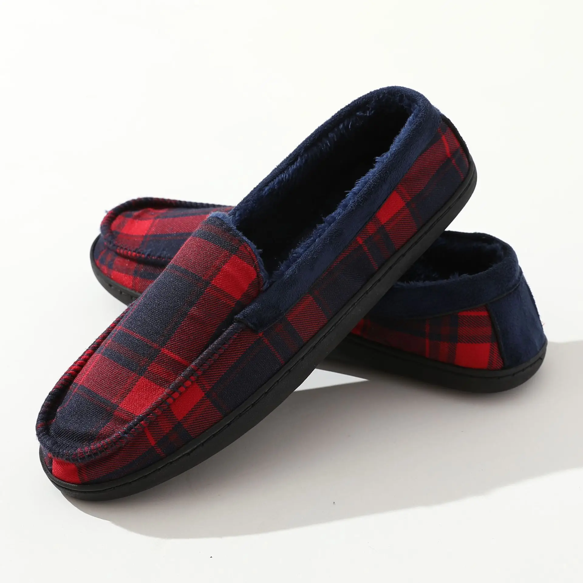 Men's Brown Memory Foam Slipper with Plush Lining — feature 14
