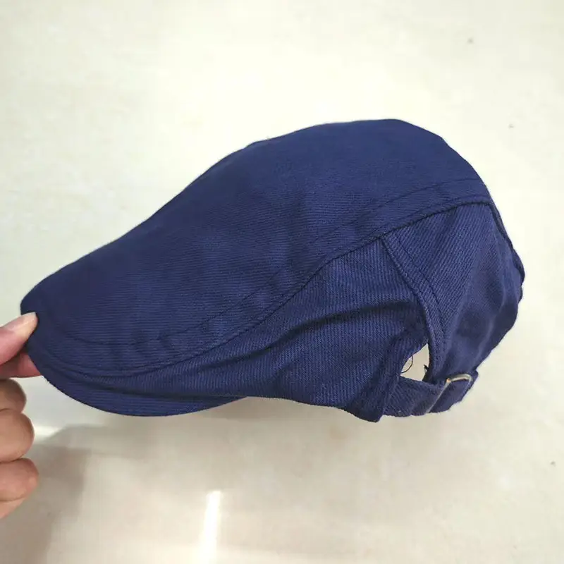 British Retro Forward Hat Sunshade Cap Big Head Showing Face Small Fashion All-match Hat Solid Color Trendy Cap - Image 7