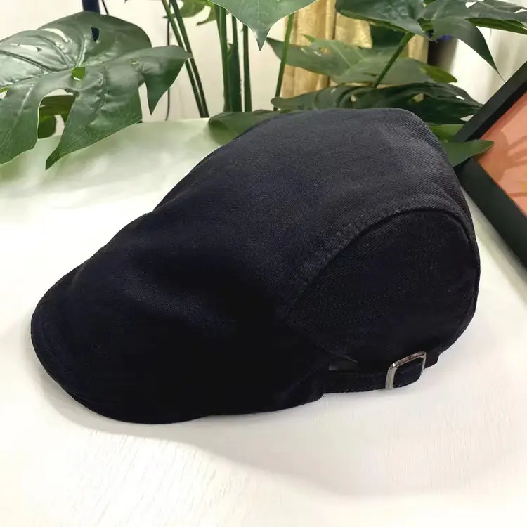 British Retro Forward Hat Sunshade Cap Big Head Showing Face Small Fashion All-match Hat Solid Color Trendy Cap - Image 8