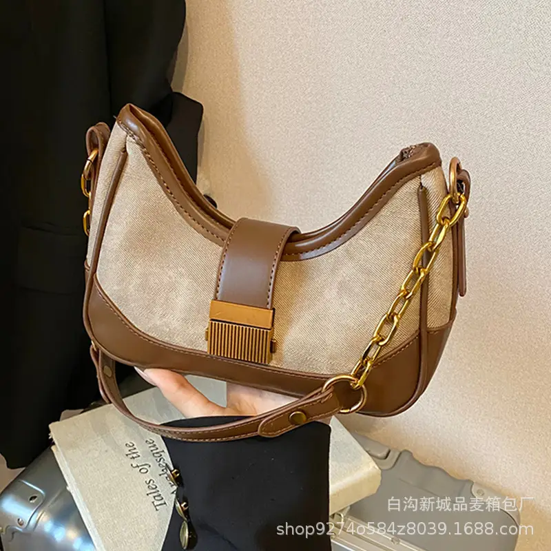 Retro Underarm Bag 2026 New Autumn Winter Crossbody Chain Lock