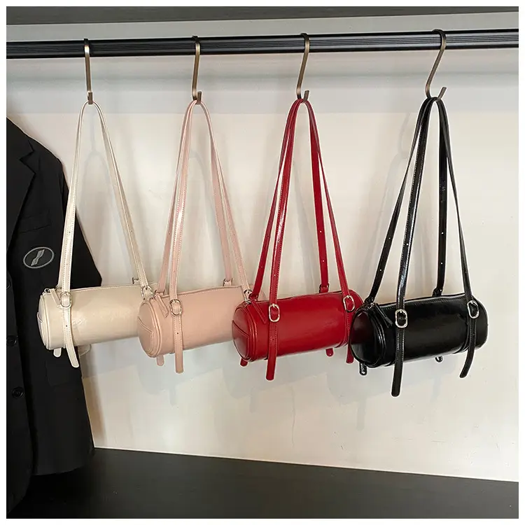 Red Underarm Cylinder Bag for Women 2026 — feature 1