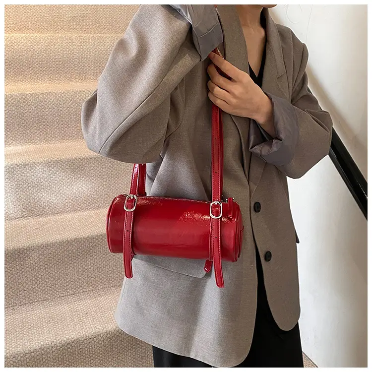 Red Underarm Cylinder Bag for Women 2026 — feature 11