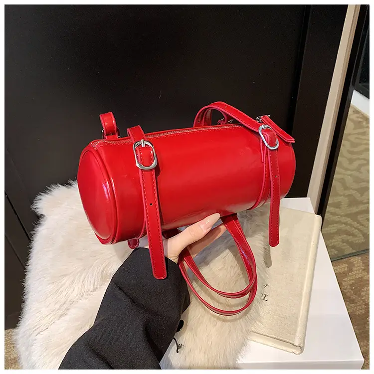 Red Underarm Cylinder Bag for Women 2026 — feature 37
