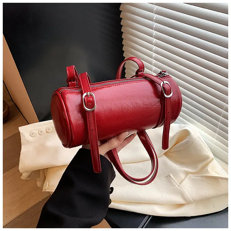 Red Underarm Cylinder Bag for Women 2026 — feature 39
