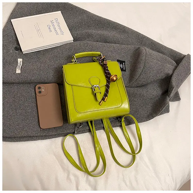 Green Leather Shoulder Bag for Women 2026 — feature 15