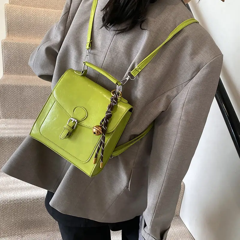 Green Leather Shoulder Bag for Women 2026 - Image 8
