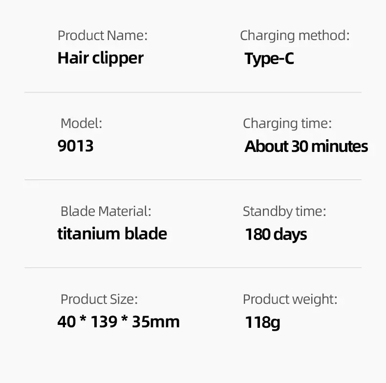 Professional Hair Styling Electric Clipper for Men — feature 20