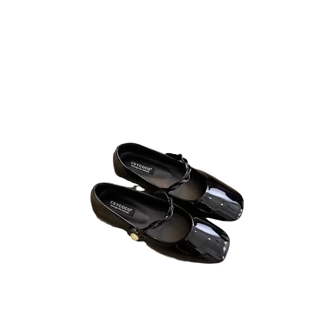 Vintage Mary Jane Shoes Women's 2025 Spring New All-match Dress French Late Evening Style Single-layer Shoes Elegant Scoop Shoes - Image 7