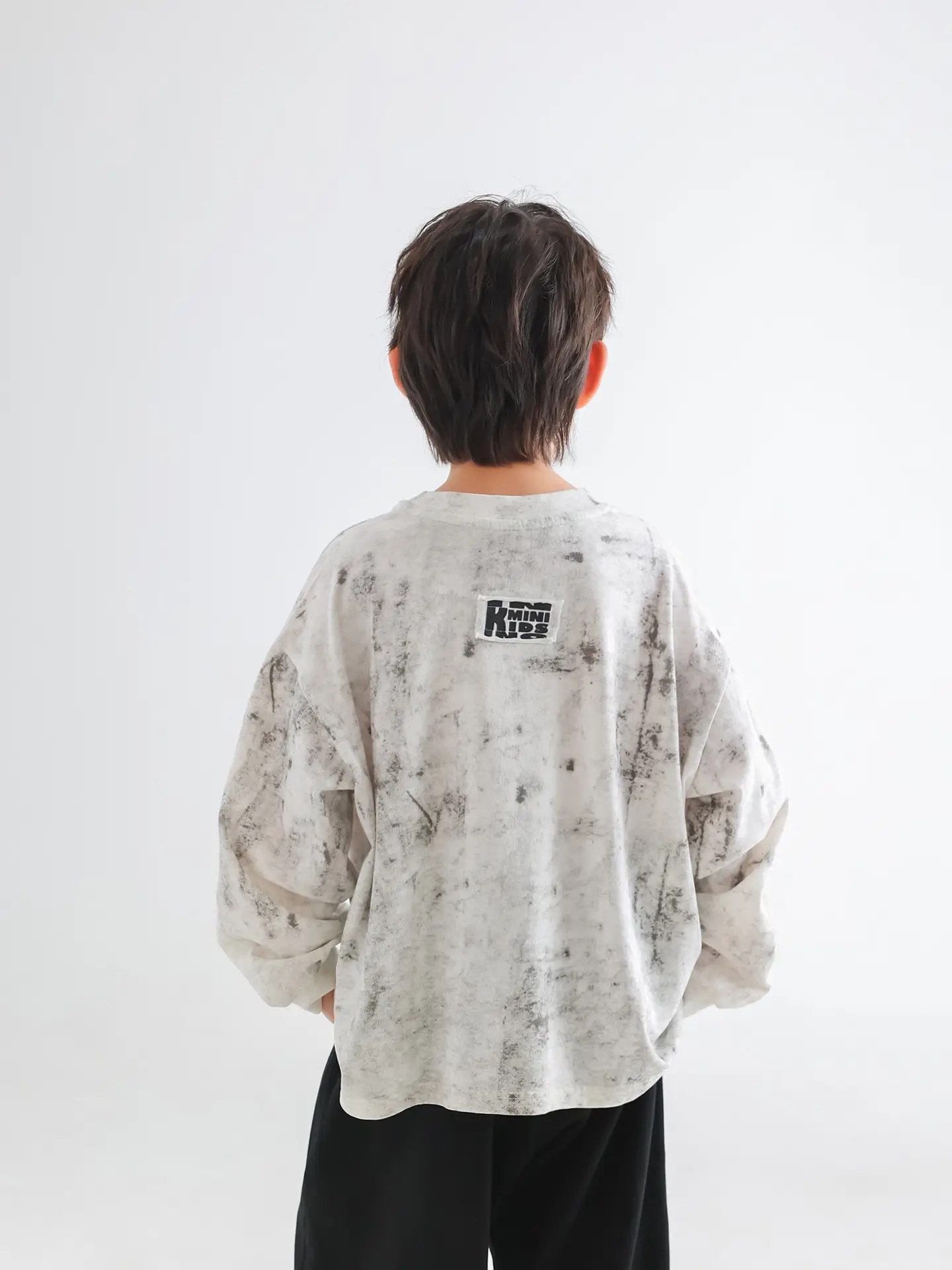 Boys Spring T-Shirt Loose Pullover Drop Shoulder Trendy Top — feature 5