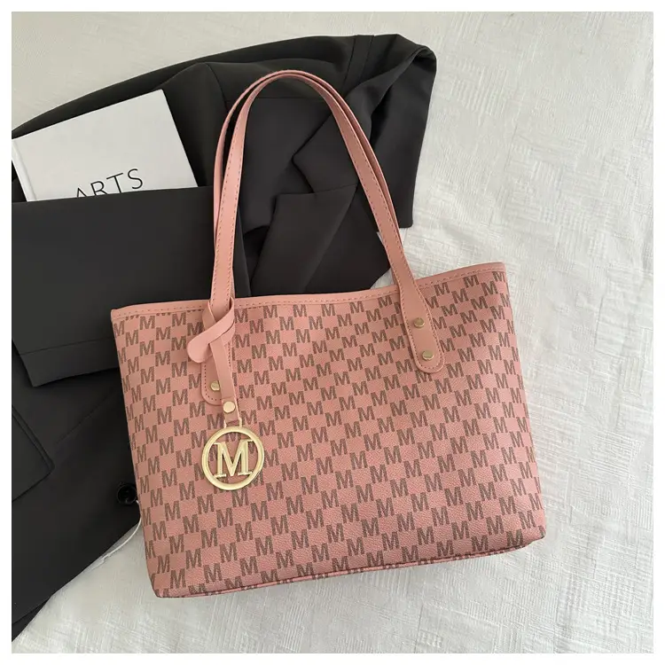 Pink Printed Korean Style Shoulder Bag for Women - Image 4