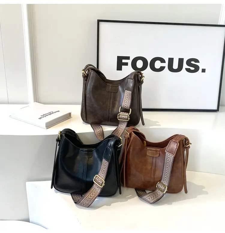 Women Crossbody Bag Brown Leather Textured 2026 Fashion — feature 18