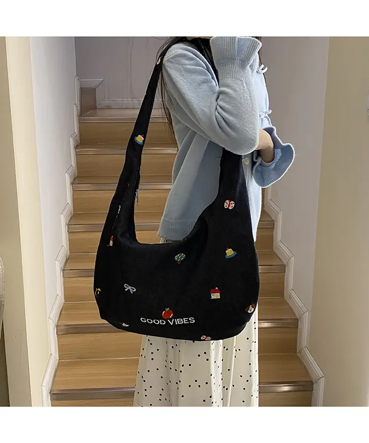 Japanese Embroidered Denim Crossbody Bag for Women — feature 23