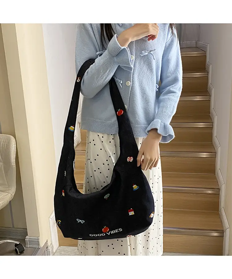 Japanese Embroidered Denim Crossbody Bag for Women — feature 24