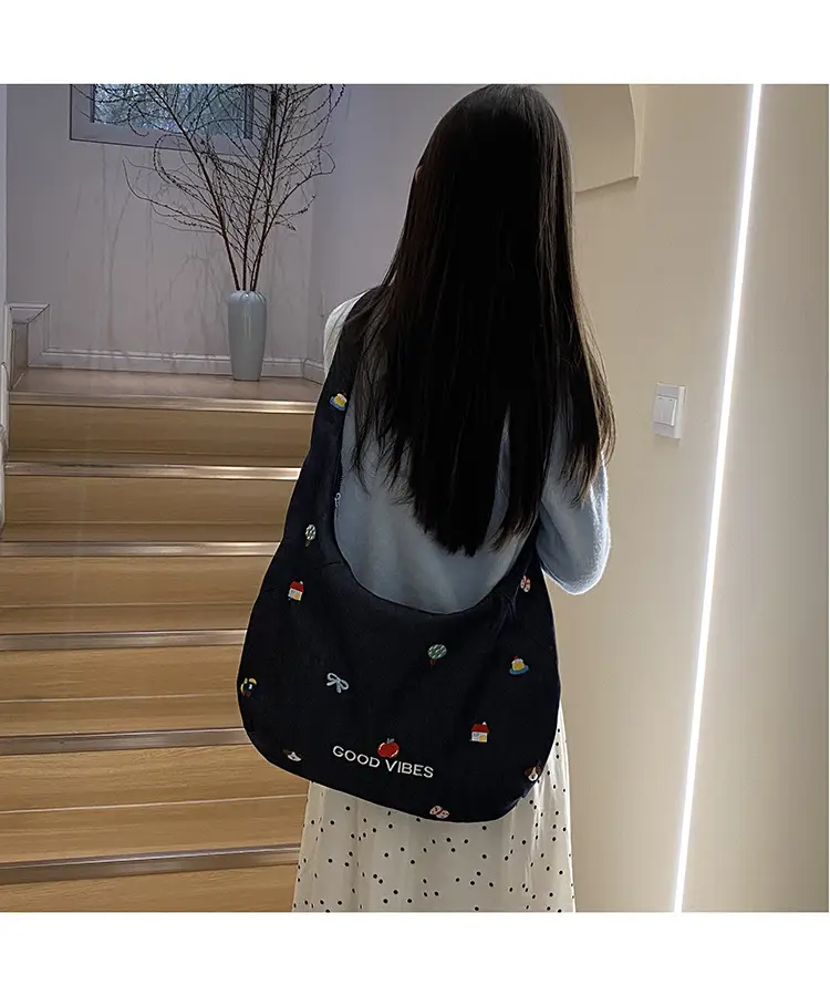 Japanese Embroidered Denim Crossbody Bag for Women — feature 26
