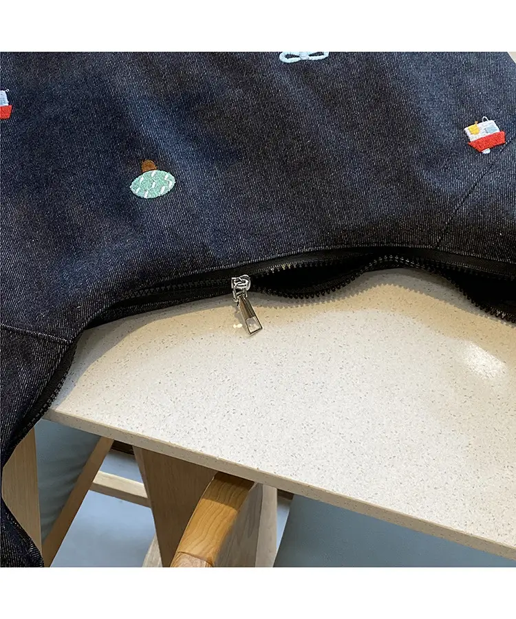 Japanese Embroidered Denim Crossbody Bag for Women — feature 8