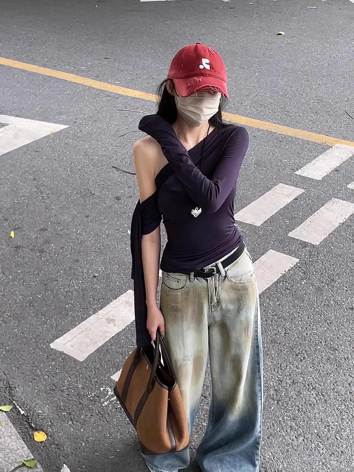 Blue Washed Baseball Cap for Men Women Couple — feature 14