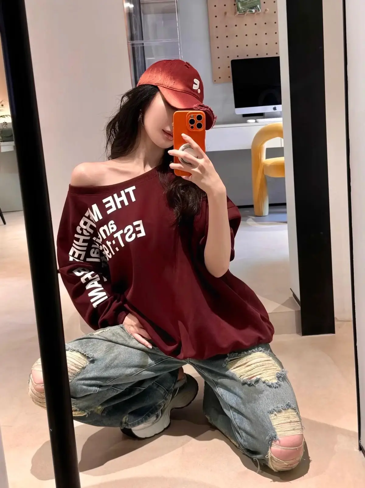 Blue Washed Baseball Cap for Men Women Couple — feature 16