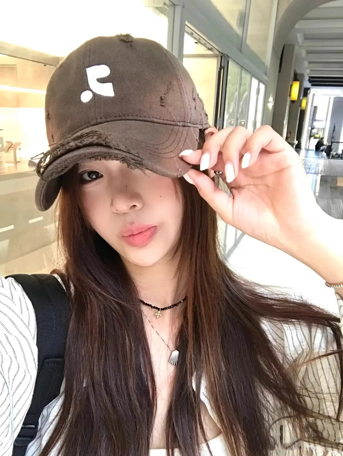 Blue Washed Baseball Cap for Men Women Couple — feature 21