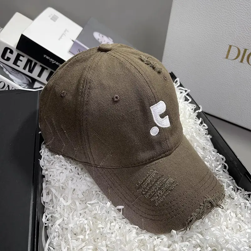 Blue Washed Baseball Cap for Men Women Couple - Image 4