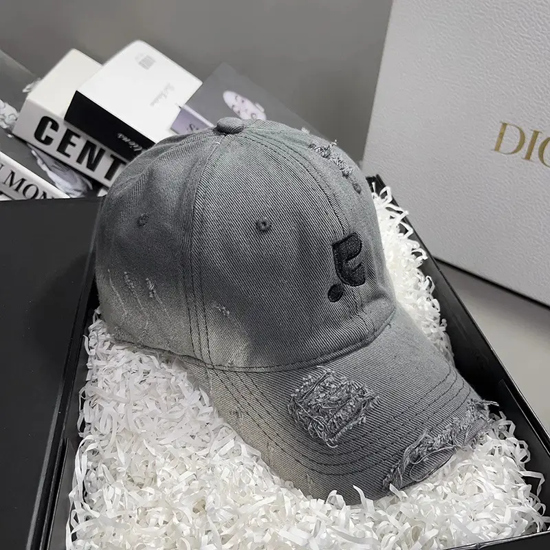 Blue Washed Baseball Cap for Men Women Couple - Image 7
