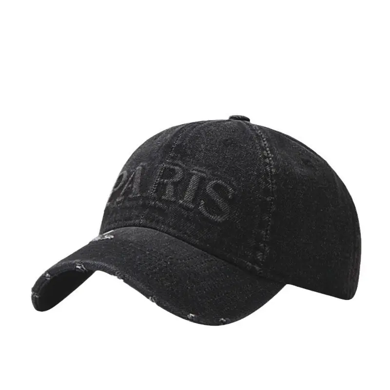 Vintage Wash Denim Baseball Cap Men Spring Summer Korean Style - Image 4