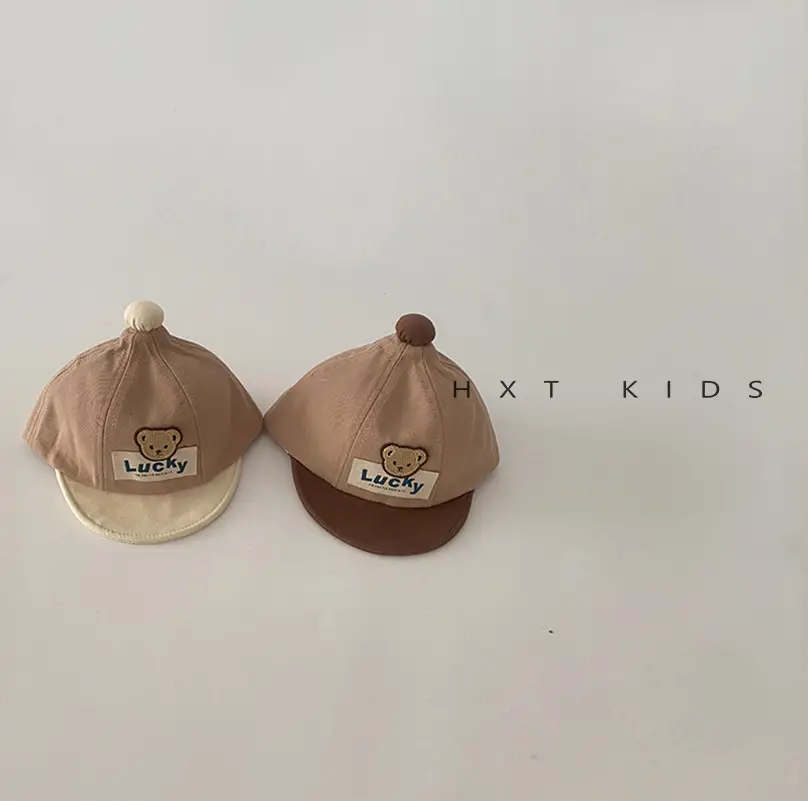 Baby Cap Spring Autumn Cute Bear Color Matching - Image 7
