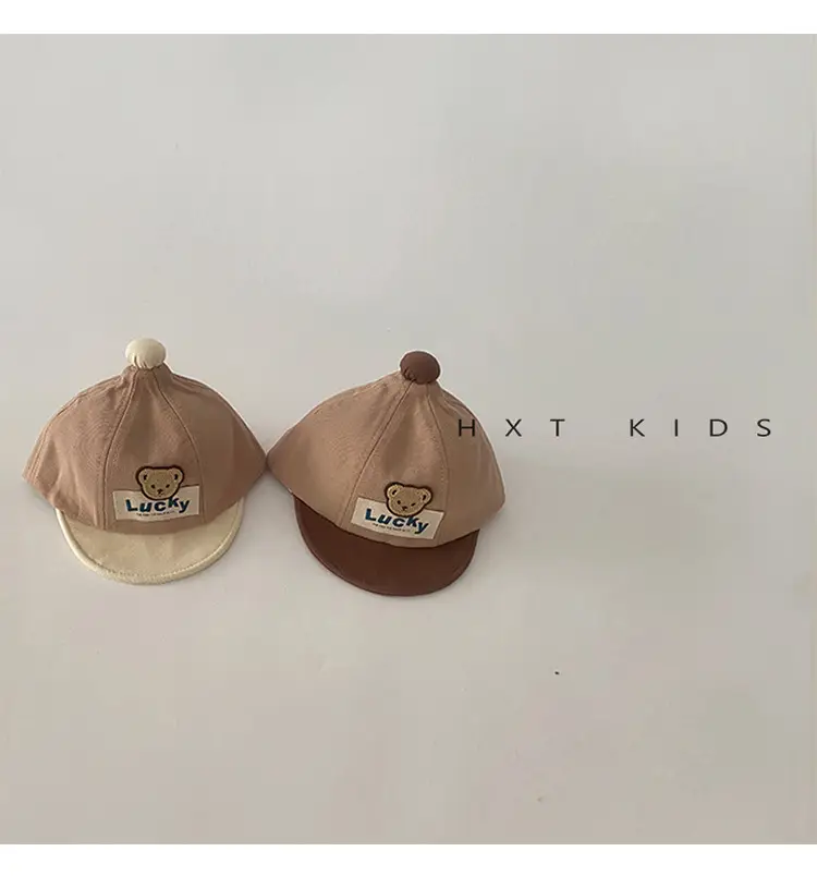 Baby Cap Spring Autumn Cute Bear Color Matching — feature 3
