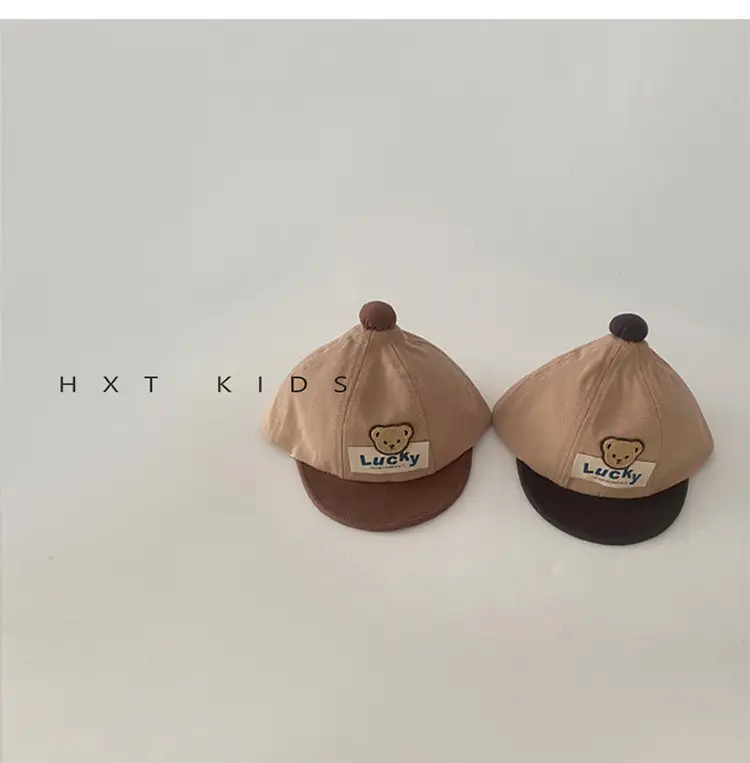 Baby Cap Spring Autumn Cute Bear Color Matching — feature 4