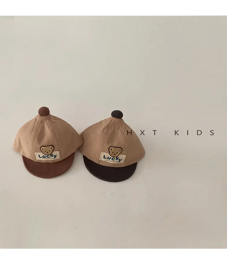 Baby Cap Spring Autumn Cute Bear Color Matching — feature 5