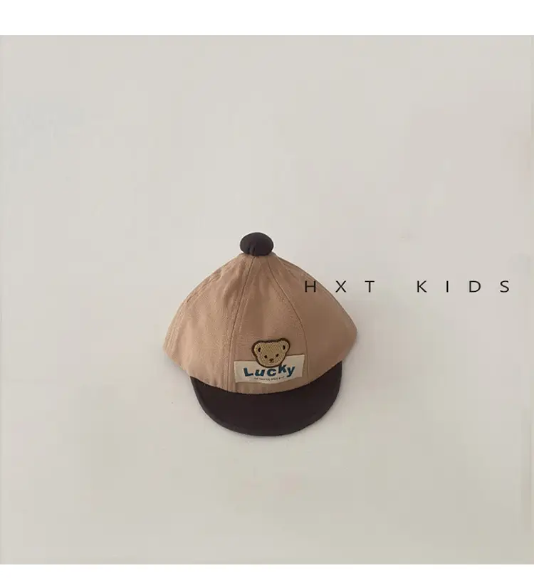 Baby Cap Spring Autumn Cute Bear Color Matching — feature 7