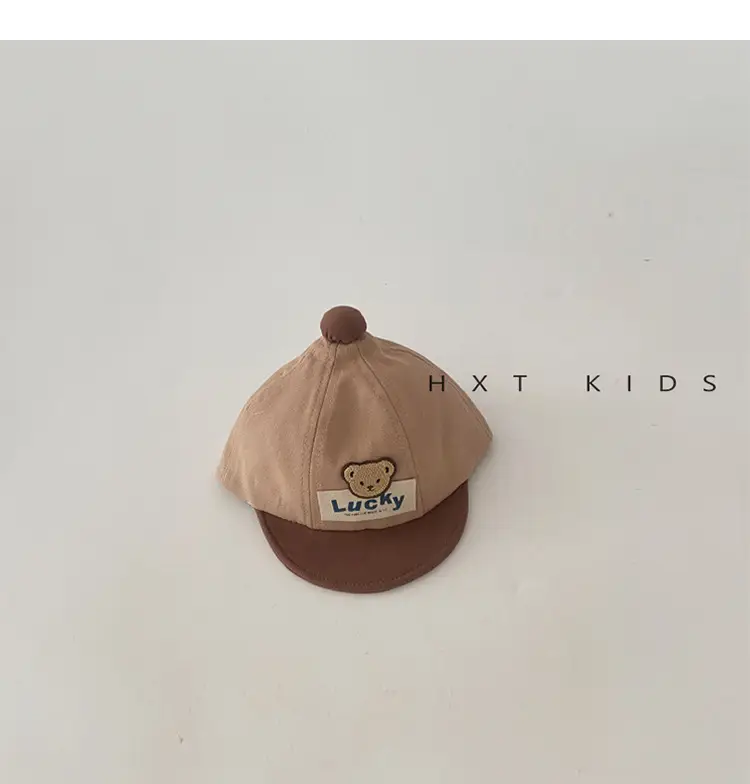 Baby Cap Spring Autumn Cute Bear Color Matching — feature 8