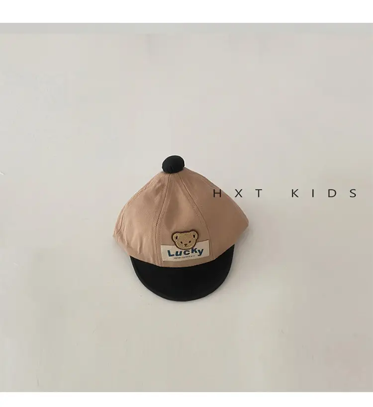Baby Cap Spring Autumn Cute Bear Color Matching — feature 9