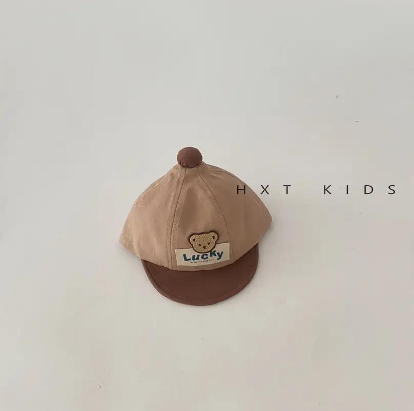 Baby Cap Spring Autumn Cute Bear Color Matching - Image 2