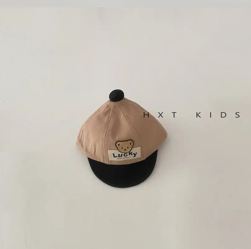 Baby Cap Spring Autumn Cute Bear Color Matching - Image 4
