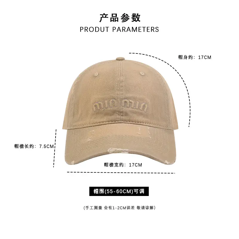 Gradient Retro Baseball Caps Women Spring Summer Sunscreen Hat — feature 4