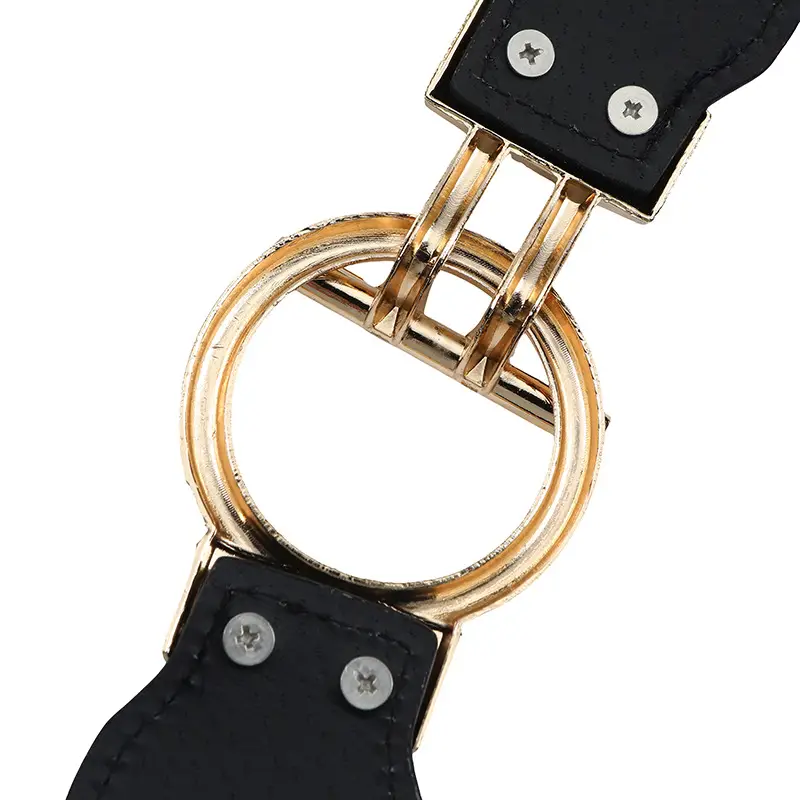 Women's Gold T-Bar Belt with Elastic Strap — feature 42
