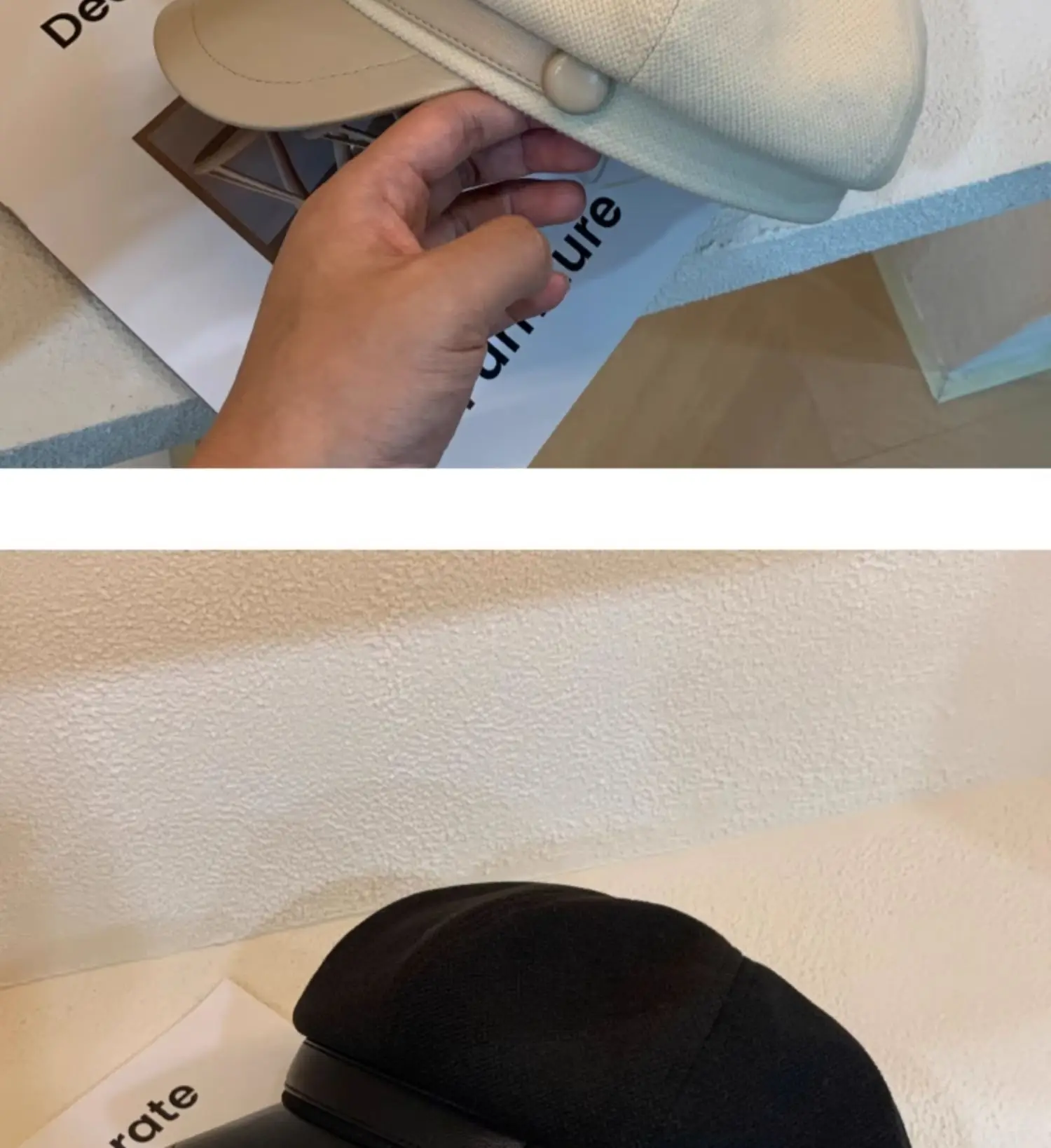 Women Wool Hat Black Octagonal Winter Face Slimming — feature 20