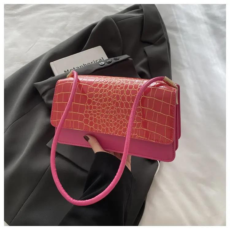 Black Croc Leather Handbag for Women — feature 23