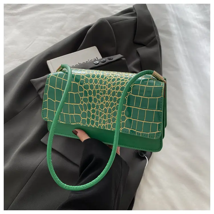 Black Croc Leather Handbag for Women — feature 24