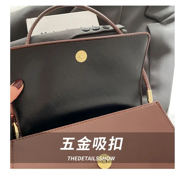 Black Croc Leather Handbag for Women — feature 3