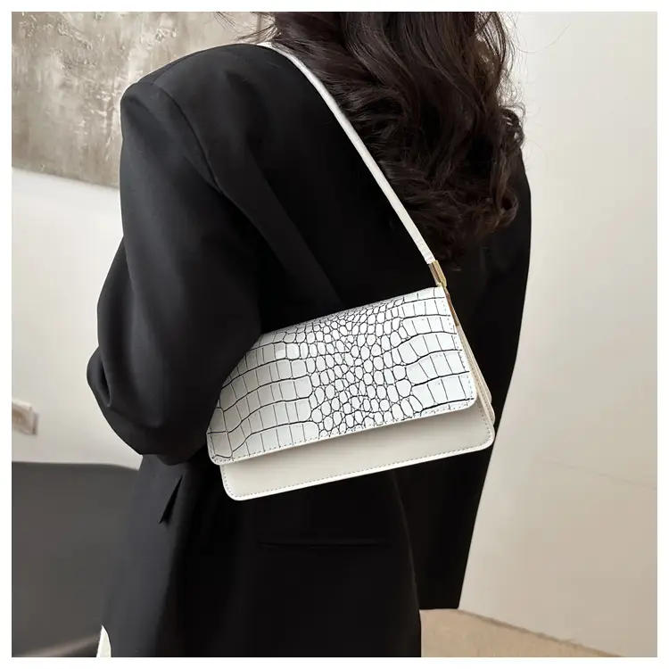 Black Croc Leather Handbag for Women — feature 9