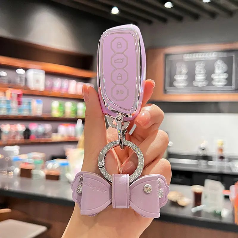 Havarian Big Dog Keychain with Butterfly Design