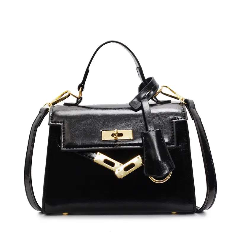 Black Vintage Kelly Handbag Women 2025 - Image 10