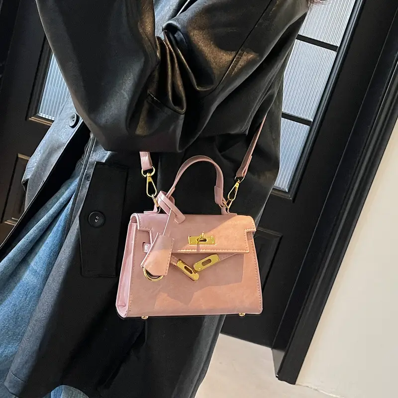 Black Vintage Kelly Handbag Women 2025 - Image 4