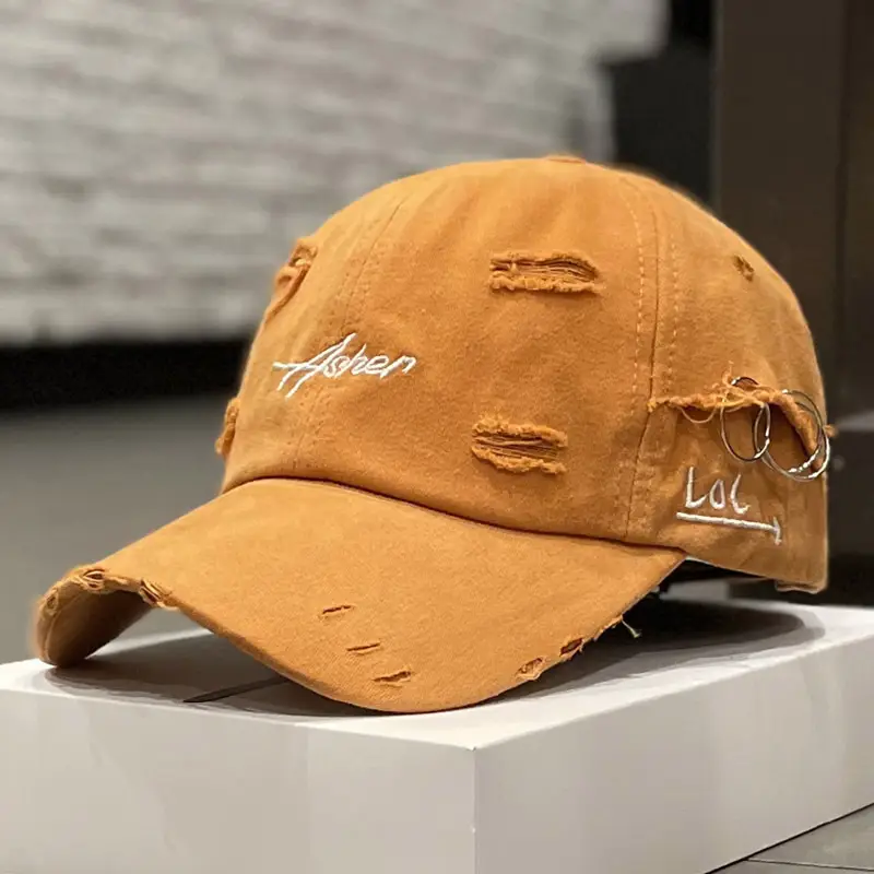 Women's Korean Style Retro Raked Cap Tan - Image 2