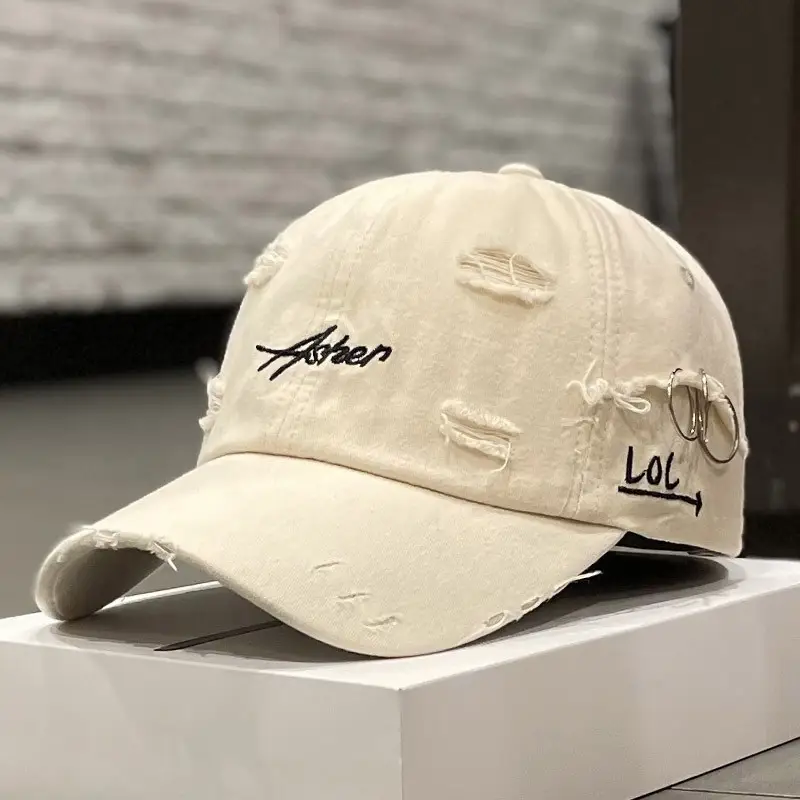 Women's Korean Style Retro Raked Cap Tan - Image 5