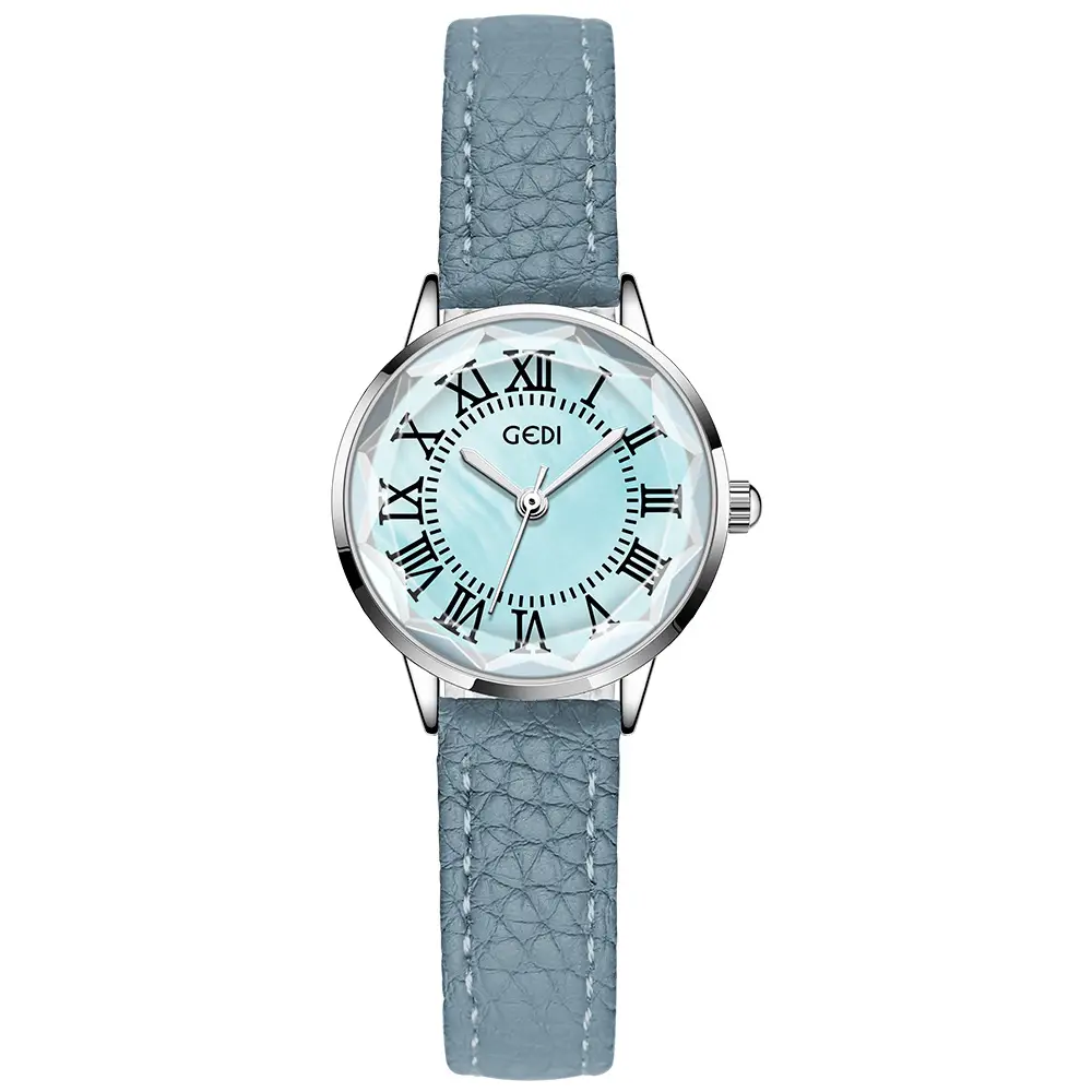 Goldie Women's Quartz Watch with Brown Leather Strap - Image 2