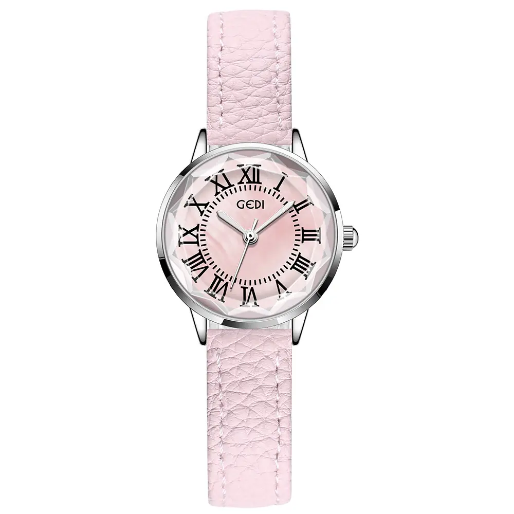 Goldie Women's Quartz Watch with Brown Leather Strap - Image 3