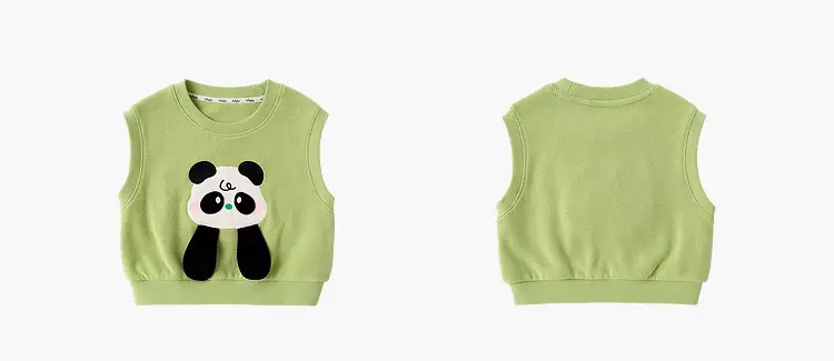Dudu Jia Pink Cat Print Kids Strappy Suit Spring — feature 10