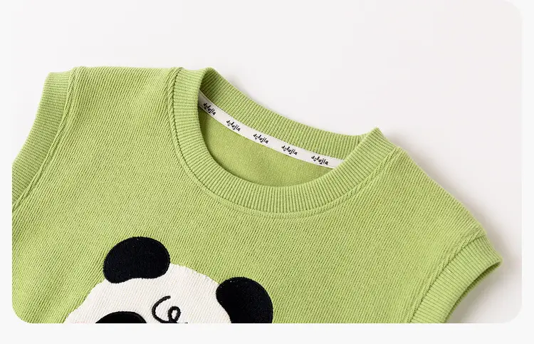 Dudu Jia Pink Cat Print Kids Strappy Suit Spring — feature 19